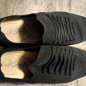 Black sneakers